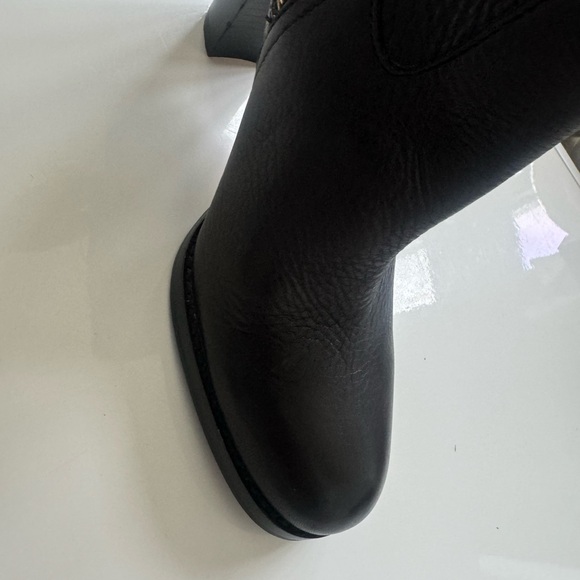 Coach Kaylie Pebble Grain black leather boots - Picture 9 of 12